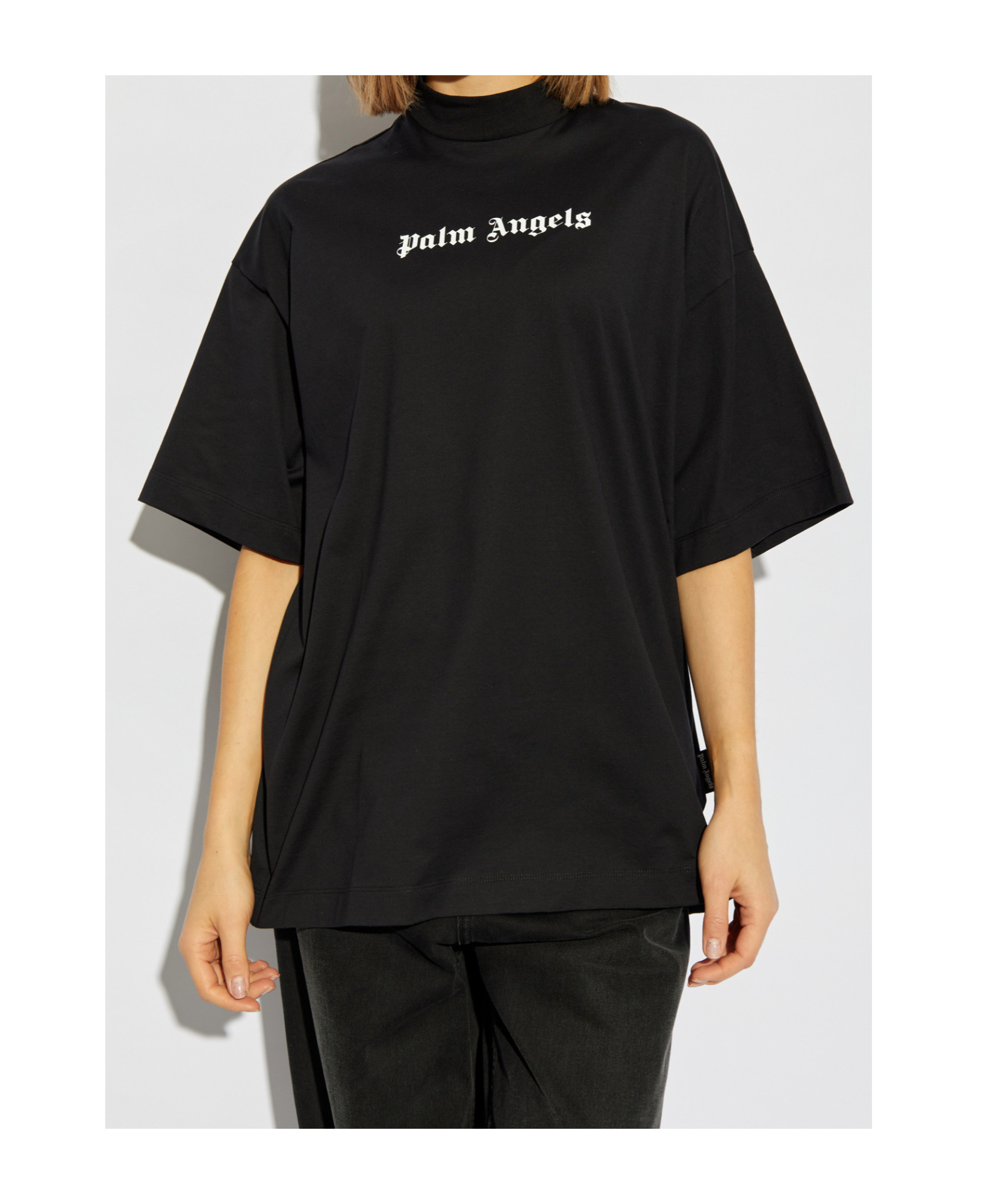 Palm Angels Short-sleeved T-shirt In Black