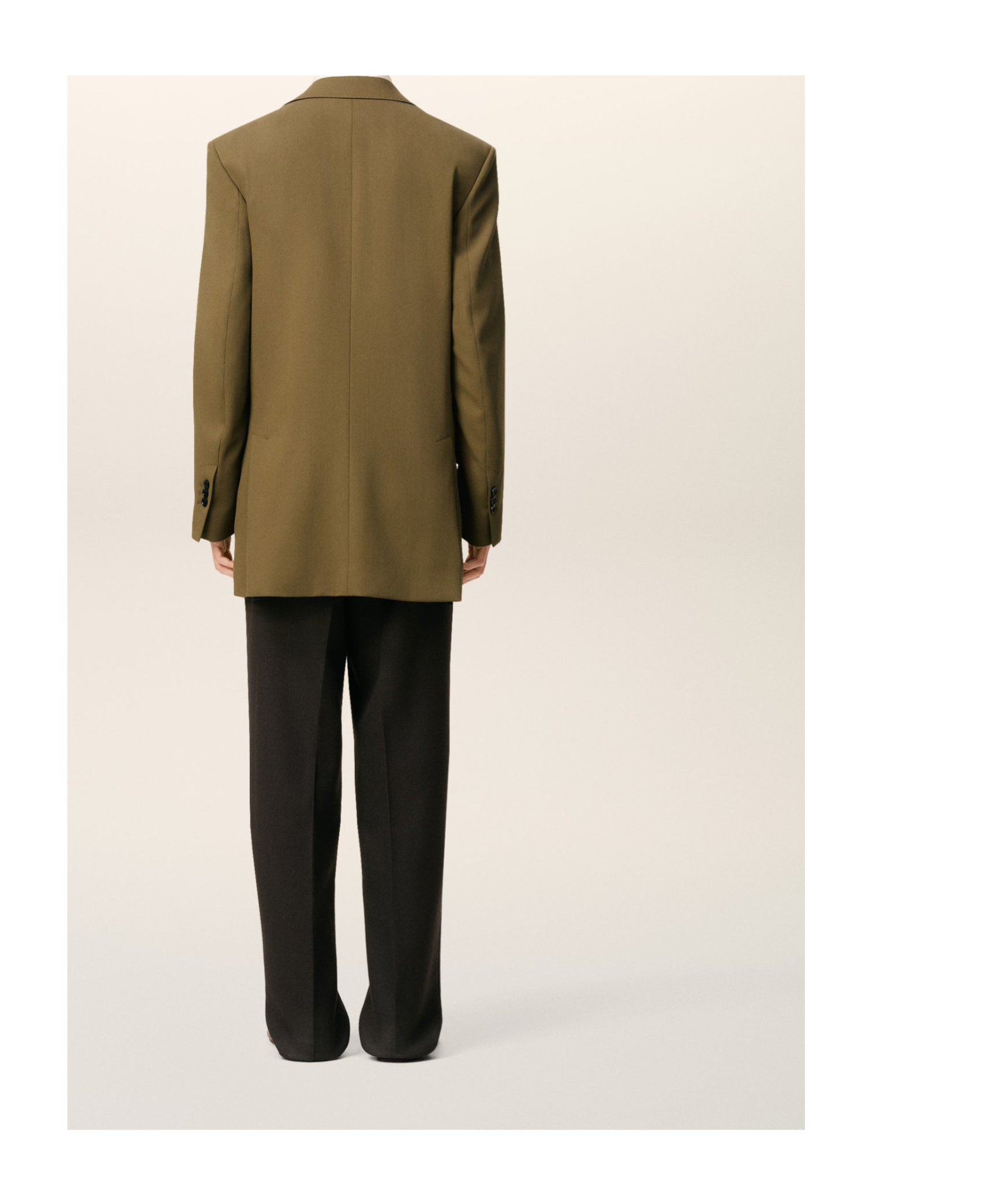 Ami Alexandre Mattiussi Wool Long-sleeved Blazer In Brown