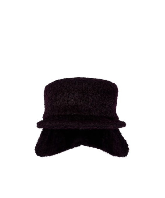 Raf Simons Alpaca And Wool Hat In Black
