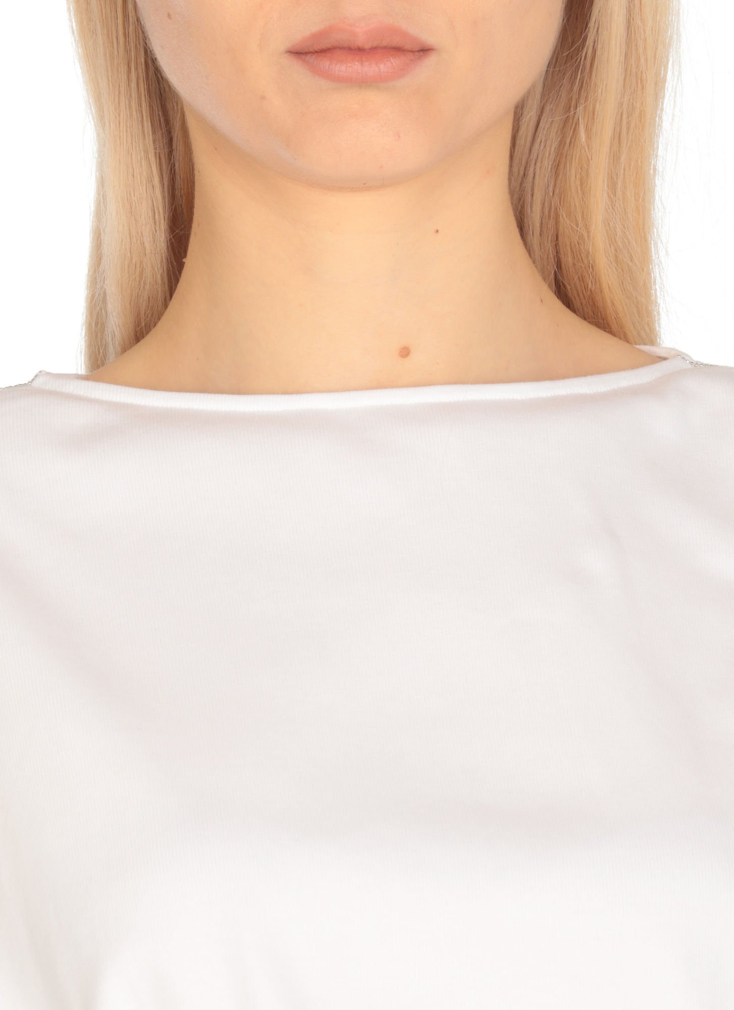 Fabiana Filippi Elasticated Band Crewneck Midi Dress In Neutral