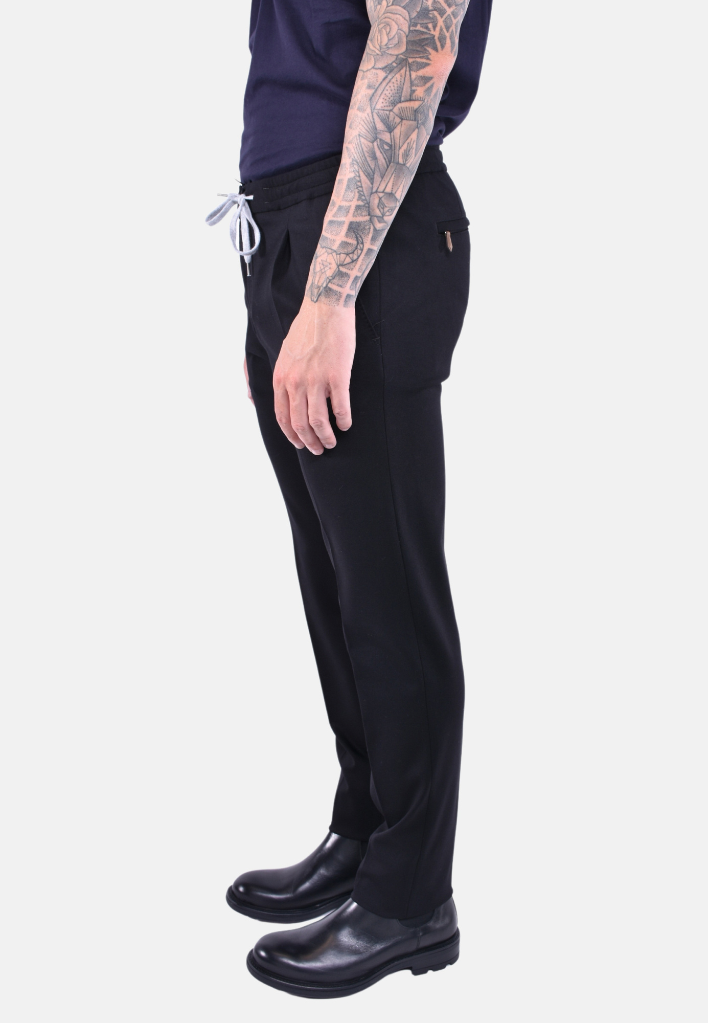 Pt Torino Soft Stretch Tech Jersey Pants In Blue