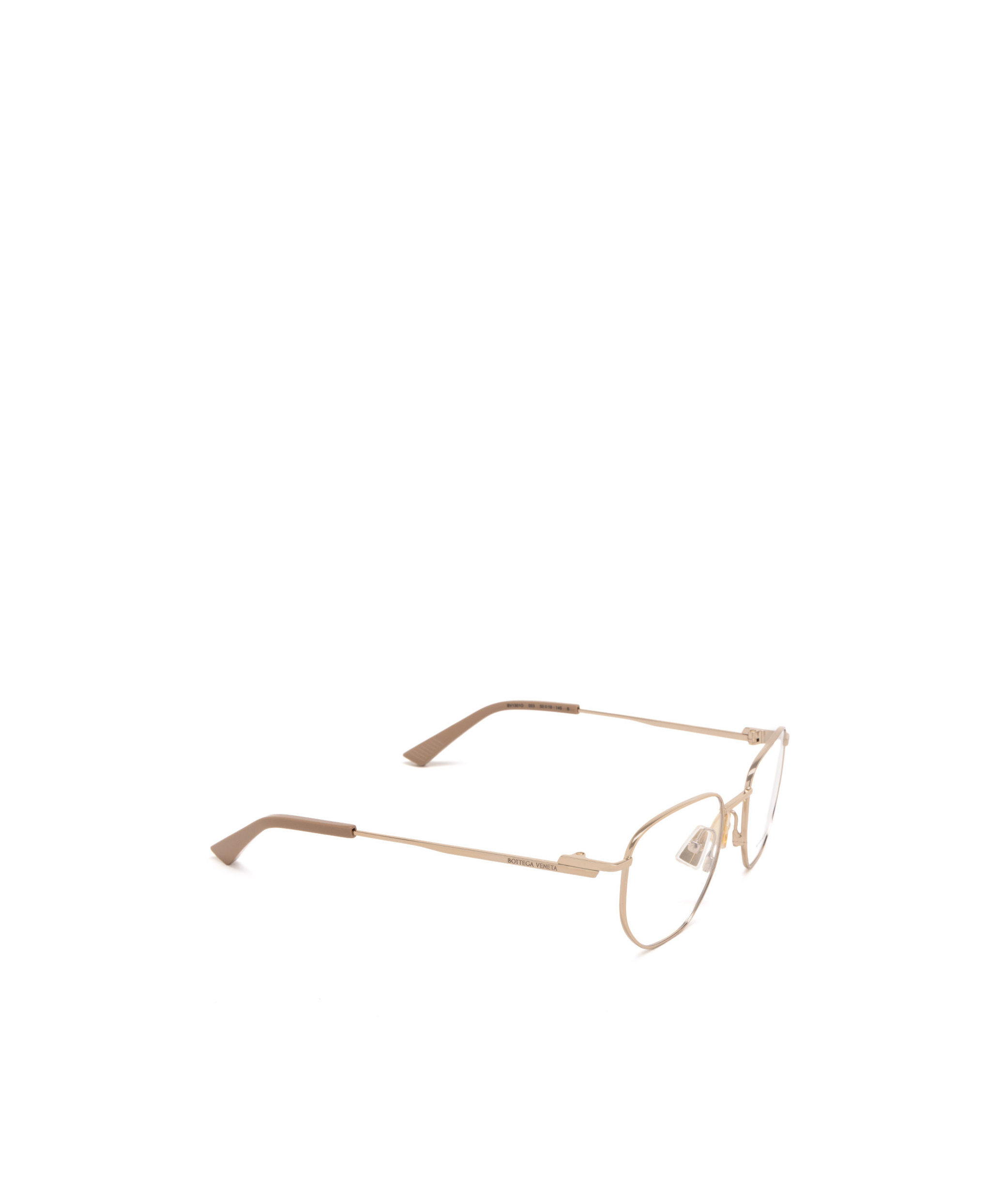 Bottega Veneta Logo Flat Mirror In Nude