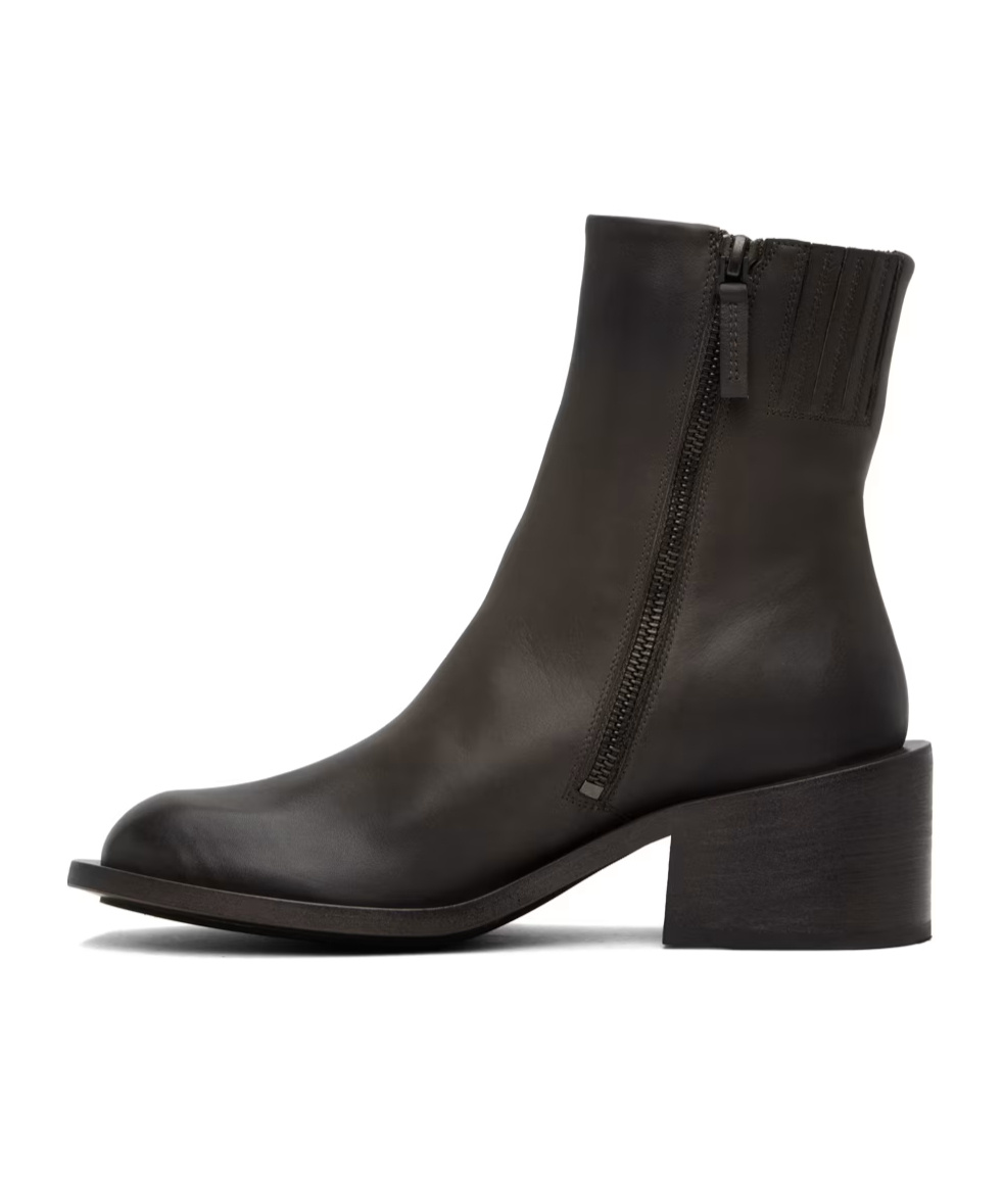 Shop Marsèll Allucino Zipper Boots In Black