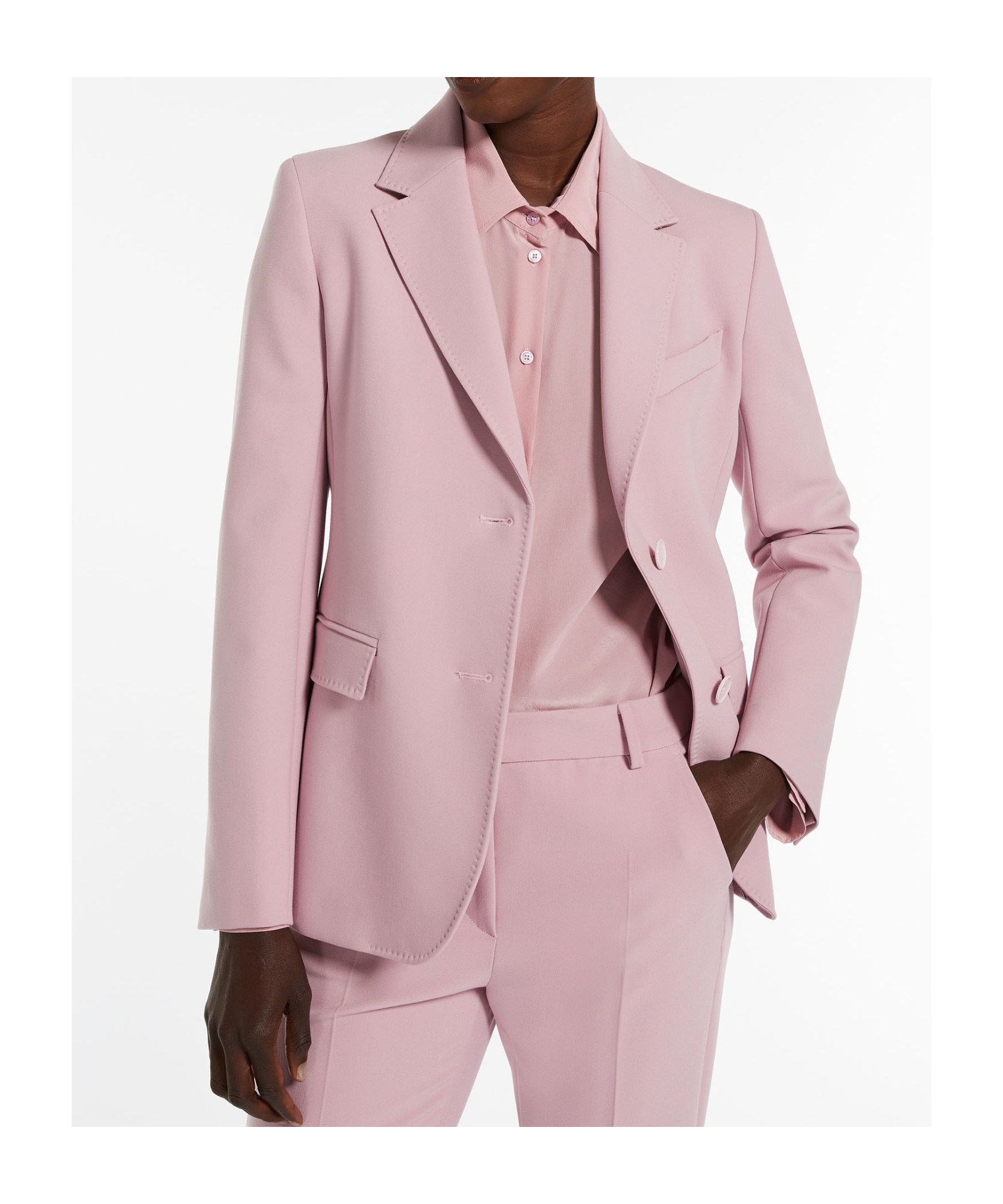 Weekend Max Mara Single-breasted Uva Blazer In Pink