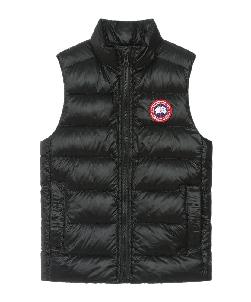 Canada Goose Big Kids Black Crofton Down Vest In Black