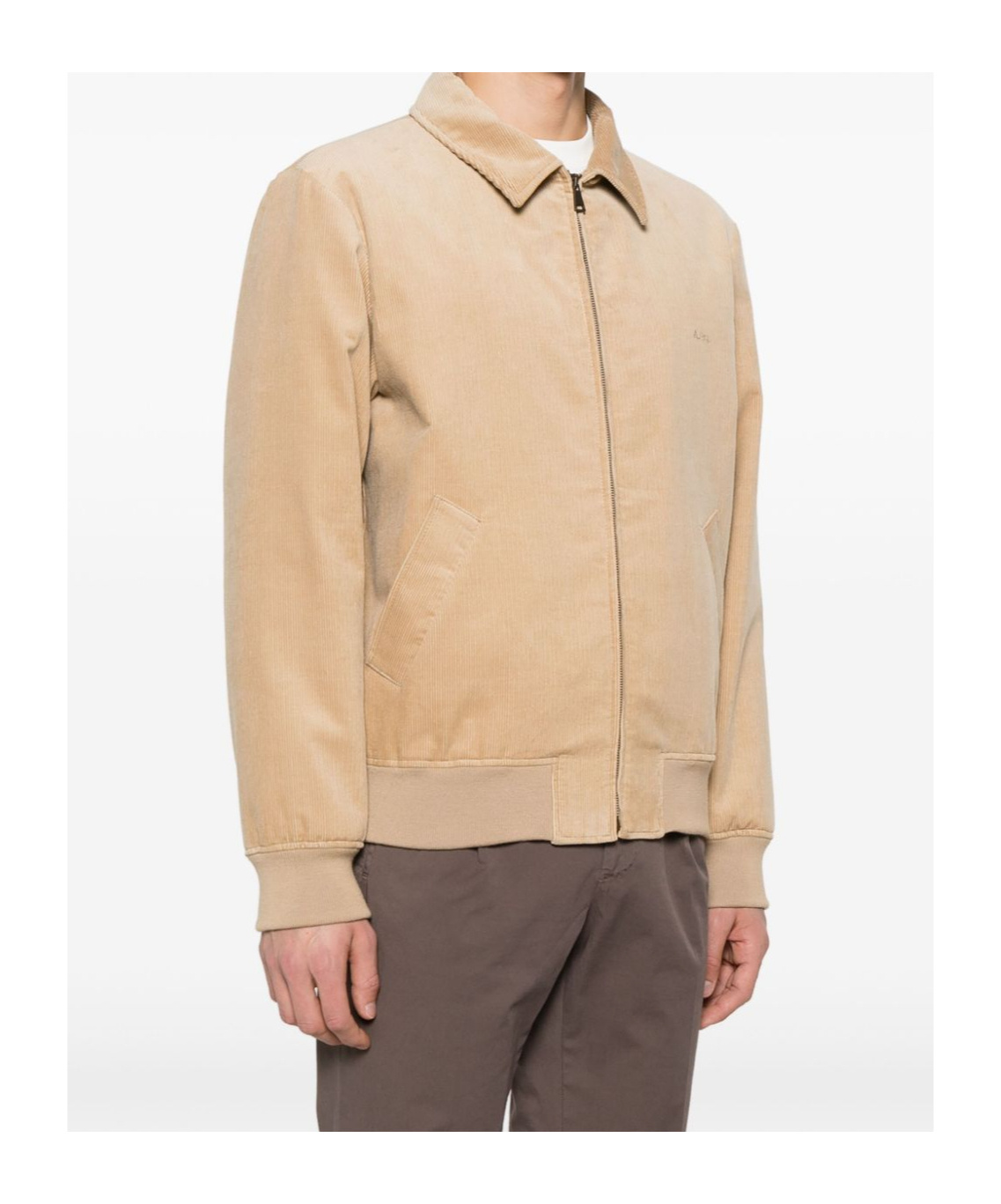 Apc Corduroy Jacket In Nude