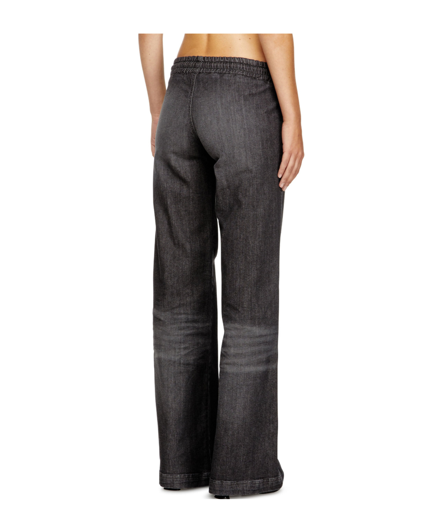 Diesel 2078 D-ainty Drawstring Jeans In Black