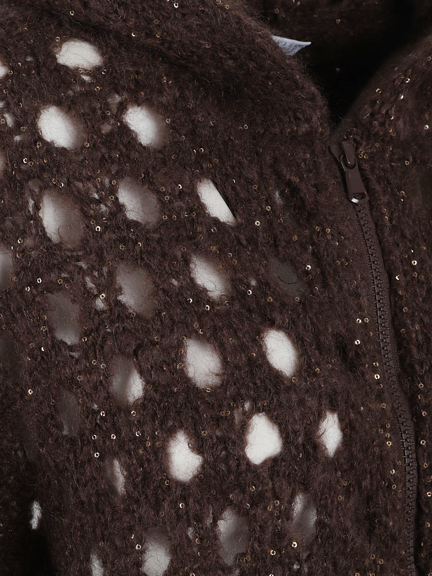 Brunello Cucinelli Zipper Sweater In Brown