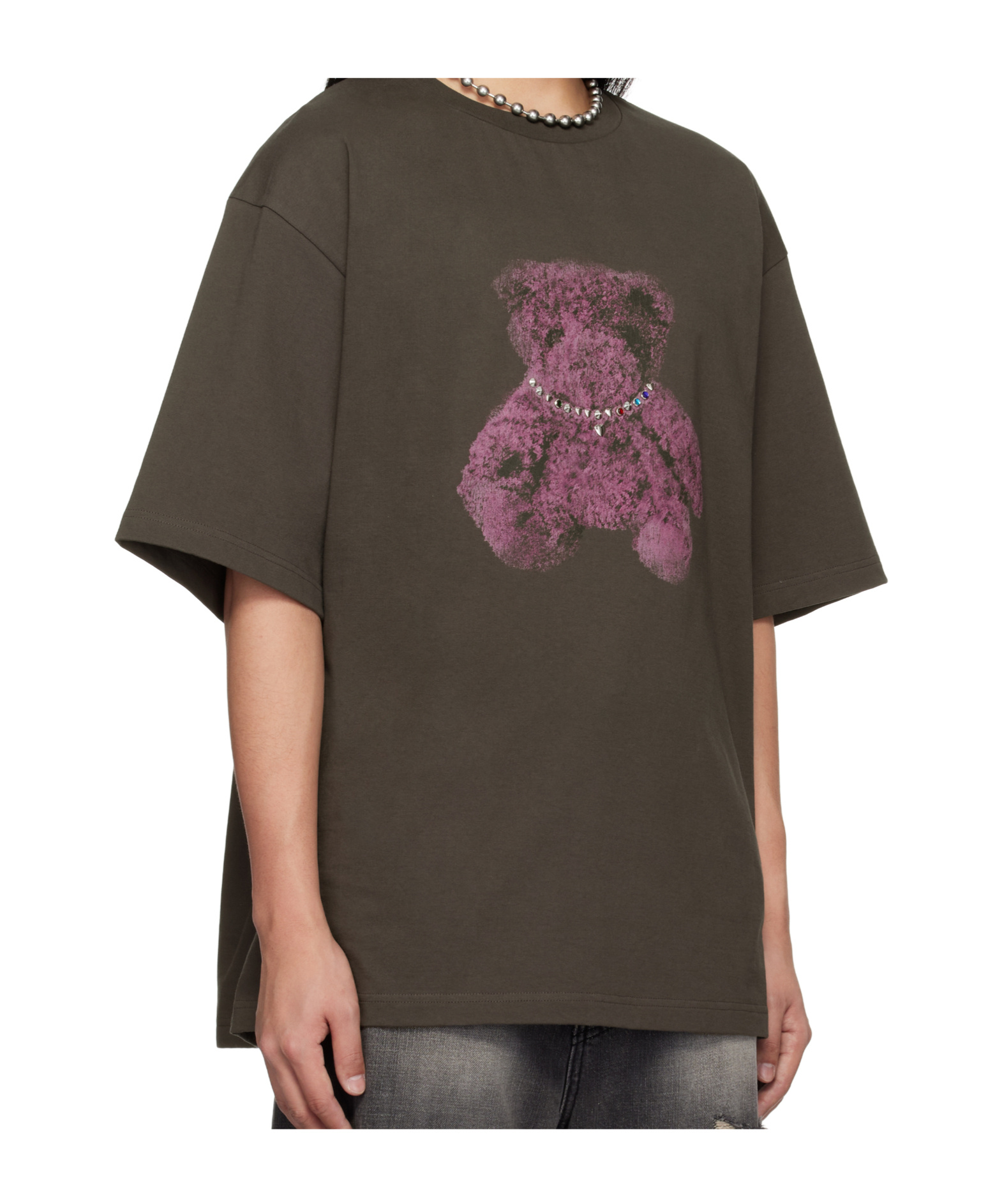 We11 Done Graphic Print T-shirt In Green
