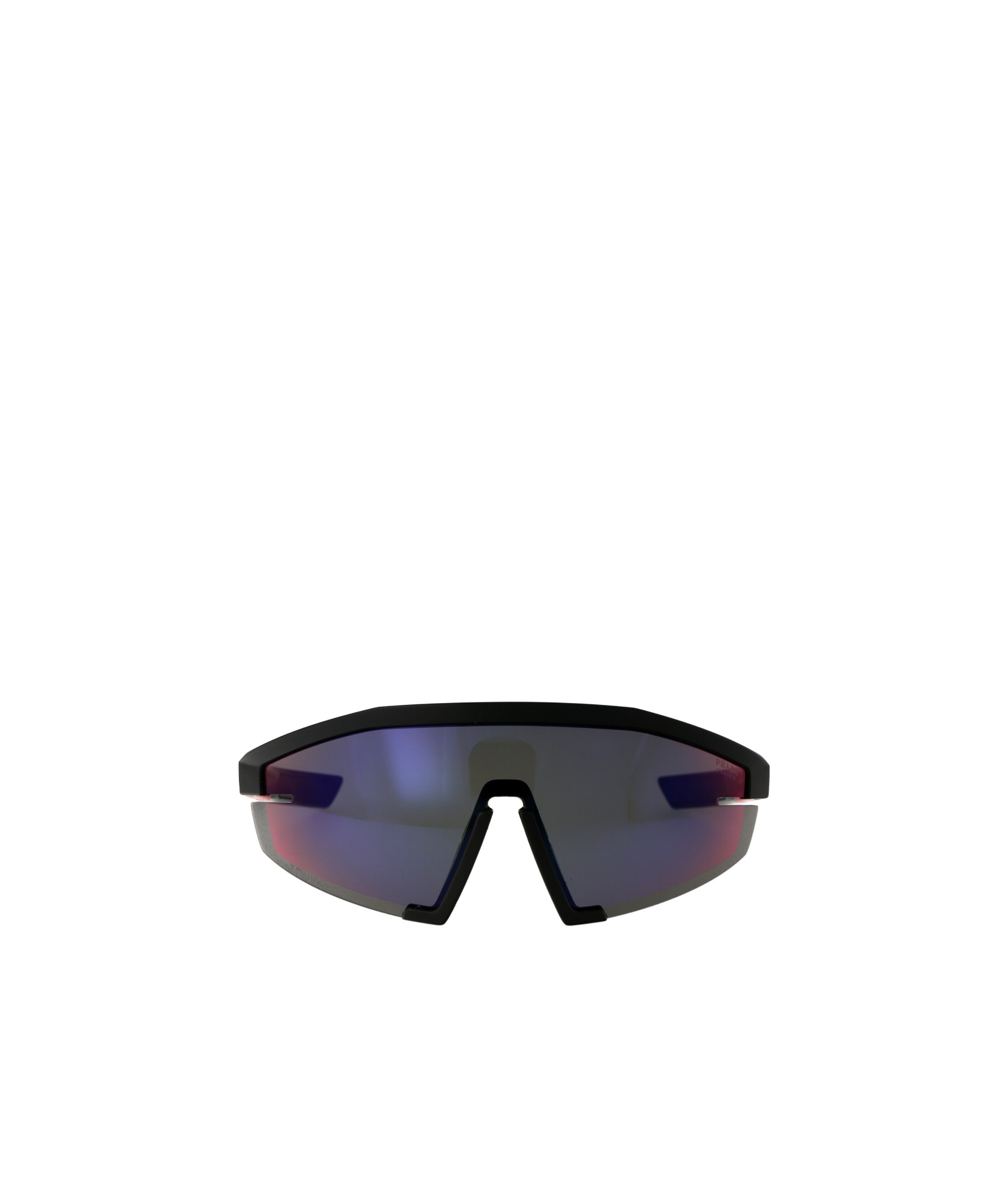 Prada Eyewear Shield Frame Sunglasses In Black
