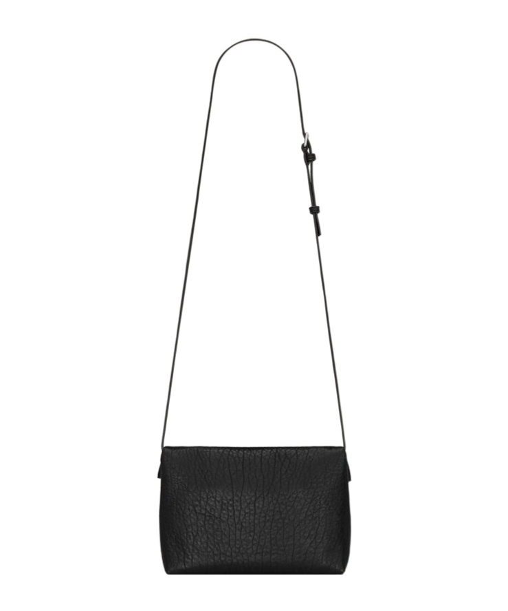Saint Laurent Cassandre Envelope Messenger Bag In Black