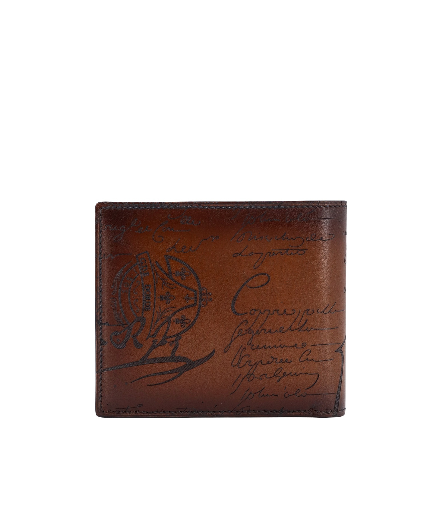 Berluti Leather Wallet In Brown