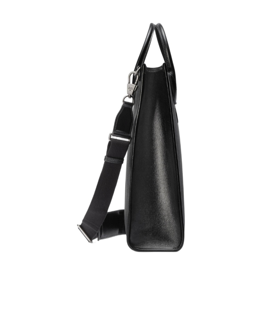 Gucci Medium Interlocking G Tote Bag In Black