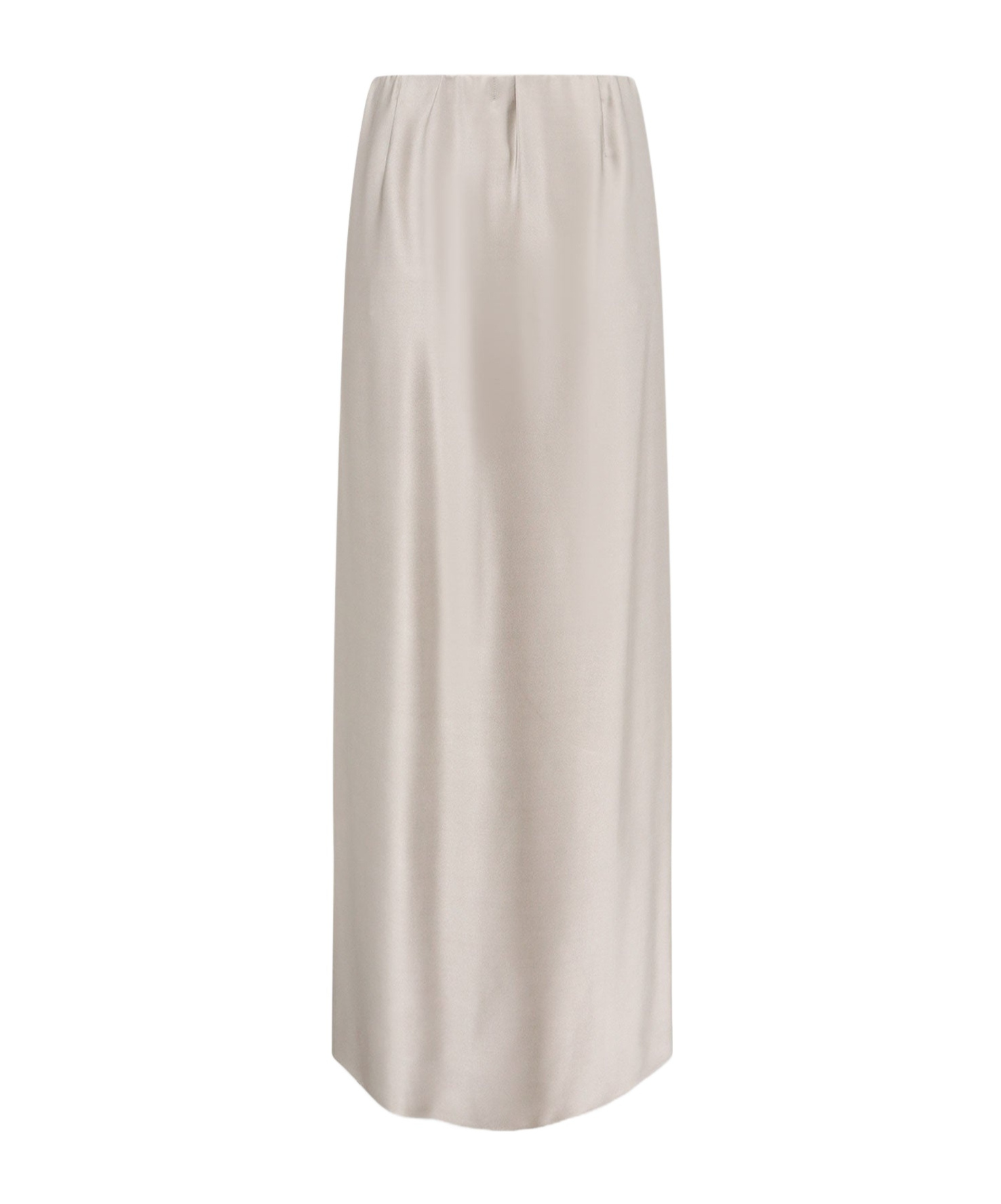 Giorgio Armani Silk Skirt With Split In Nude