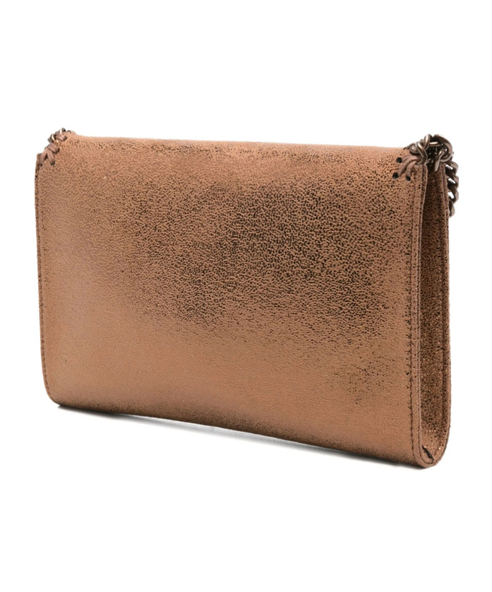 Stella Mccartney Falabella Chain-trimmed Cross-body Bag In Brown