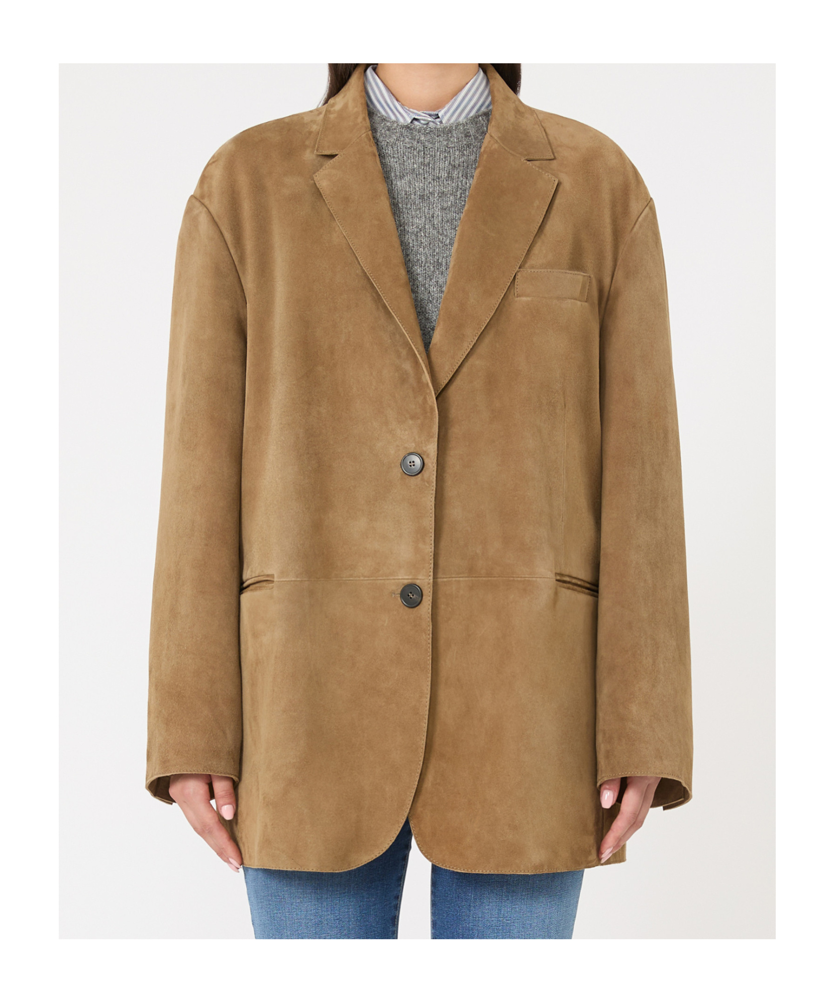 Weekend Max Mara Suede Single-breasted Blazer