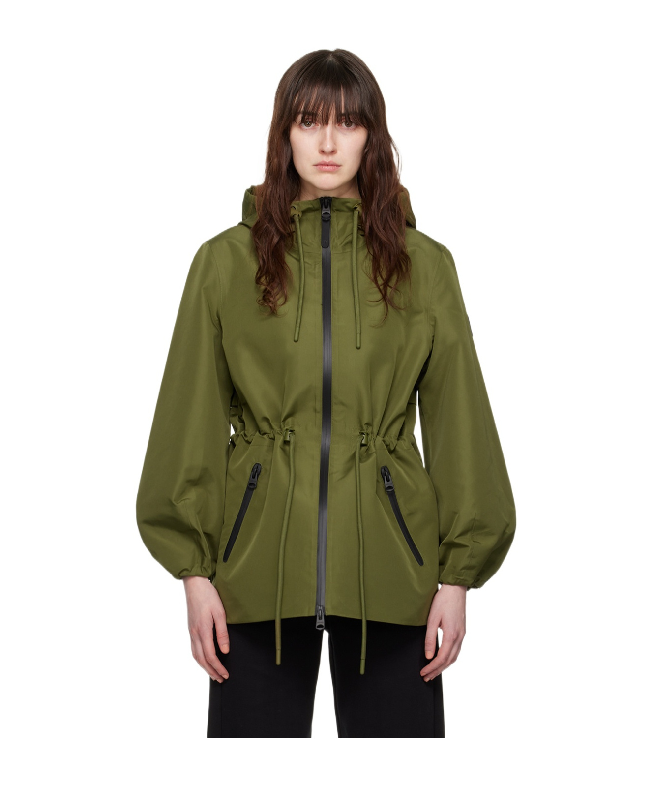 Mackage Kalea Zipper Casual Jacket In Green