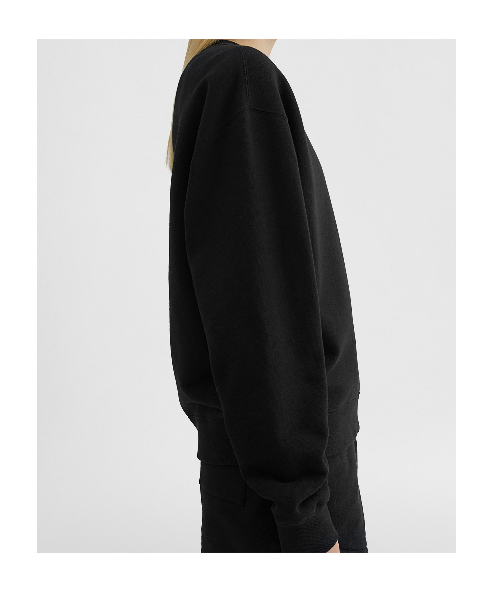Jil Sander Logo-print Long-sleeved Sweatshirt In Black