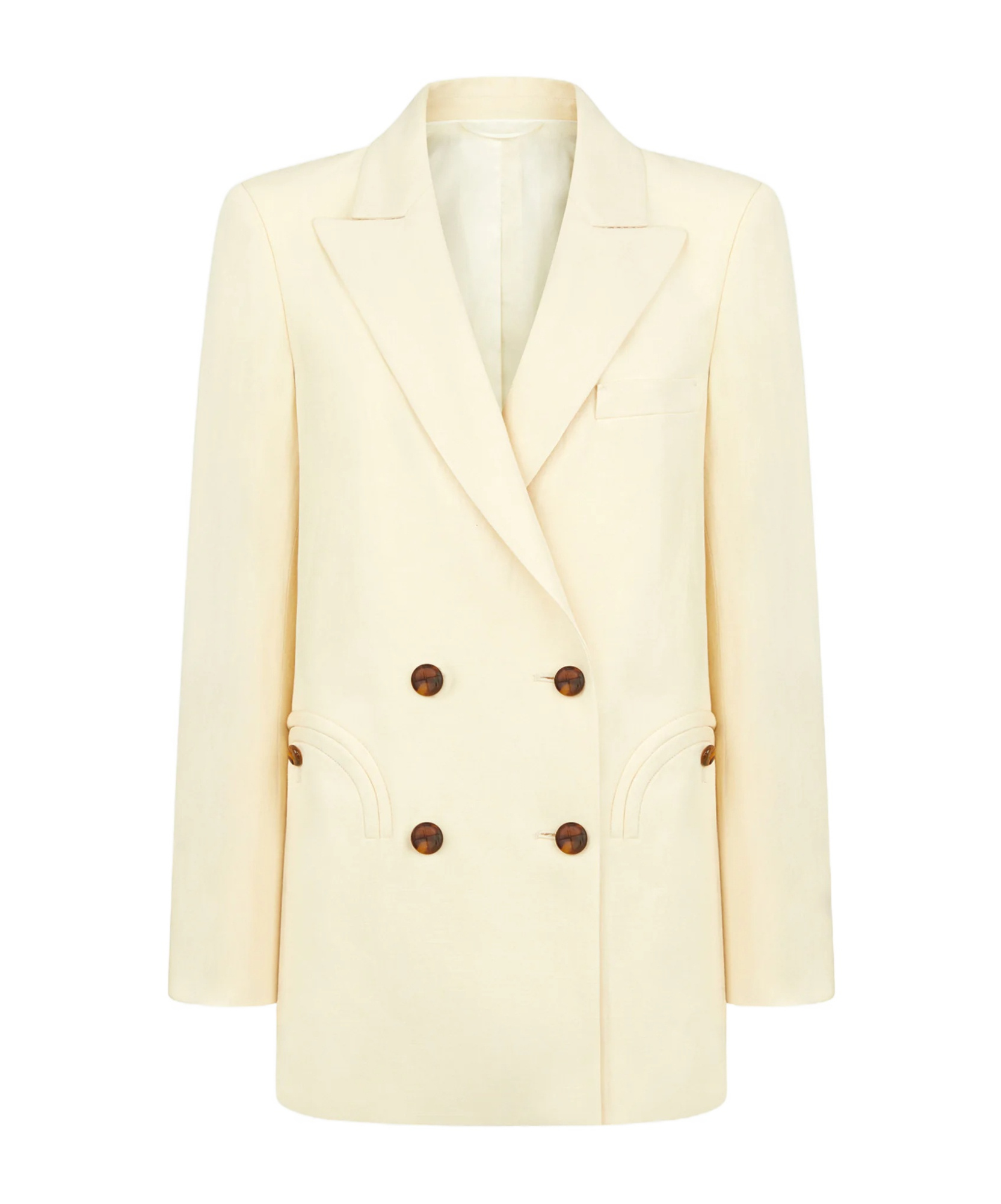 Blazé Milano Odin Everynight Linen Blazer In White
