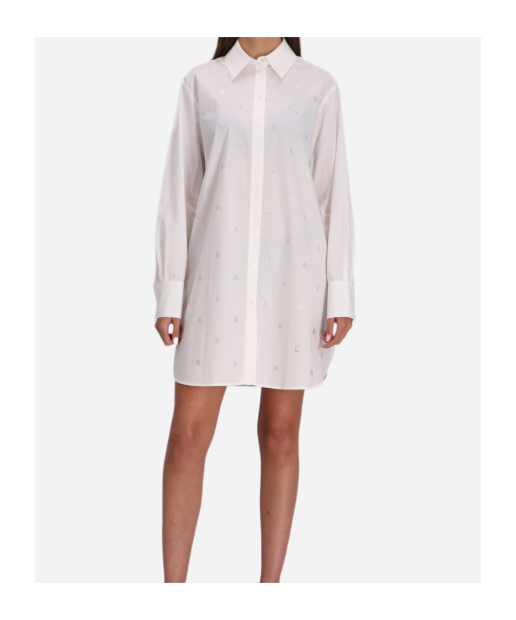 Karl Lagerfeld Long Sleeve Shirt Dress