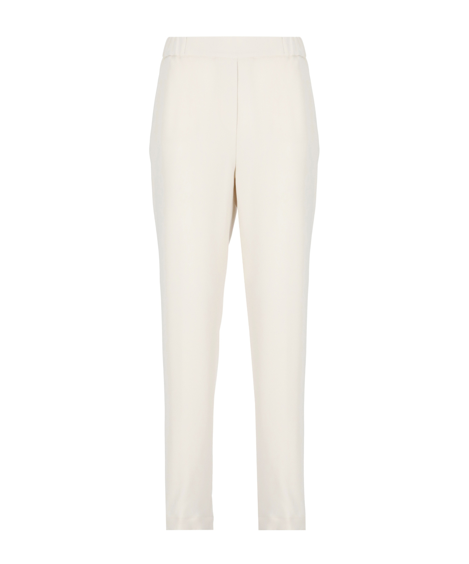 Antonelli Ivory Silk Pants In White