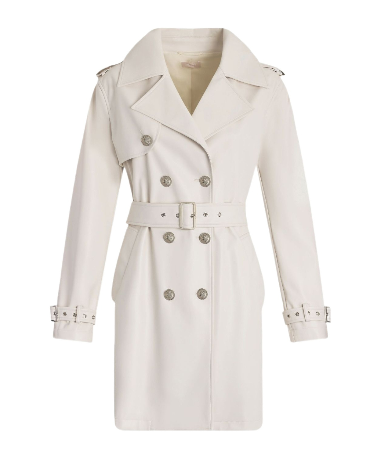 Liu •jo Liu Jo Double-breasted Trench Coat With Detachable Waist Belt