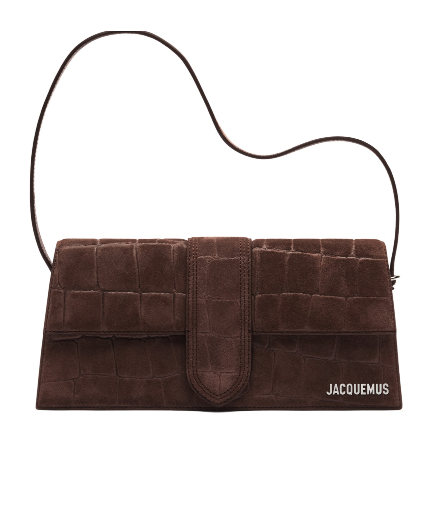 Shop Jacquemus Long Flip Shoulder Bag In Black