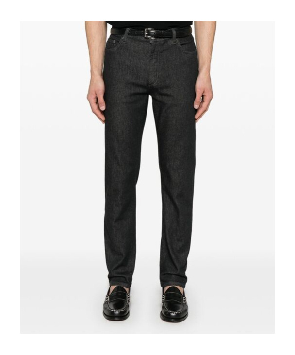 ZEGNA BELT-LOOP JEANS