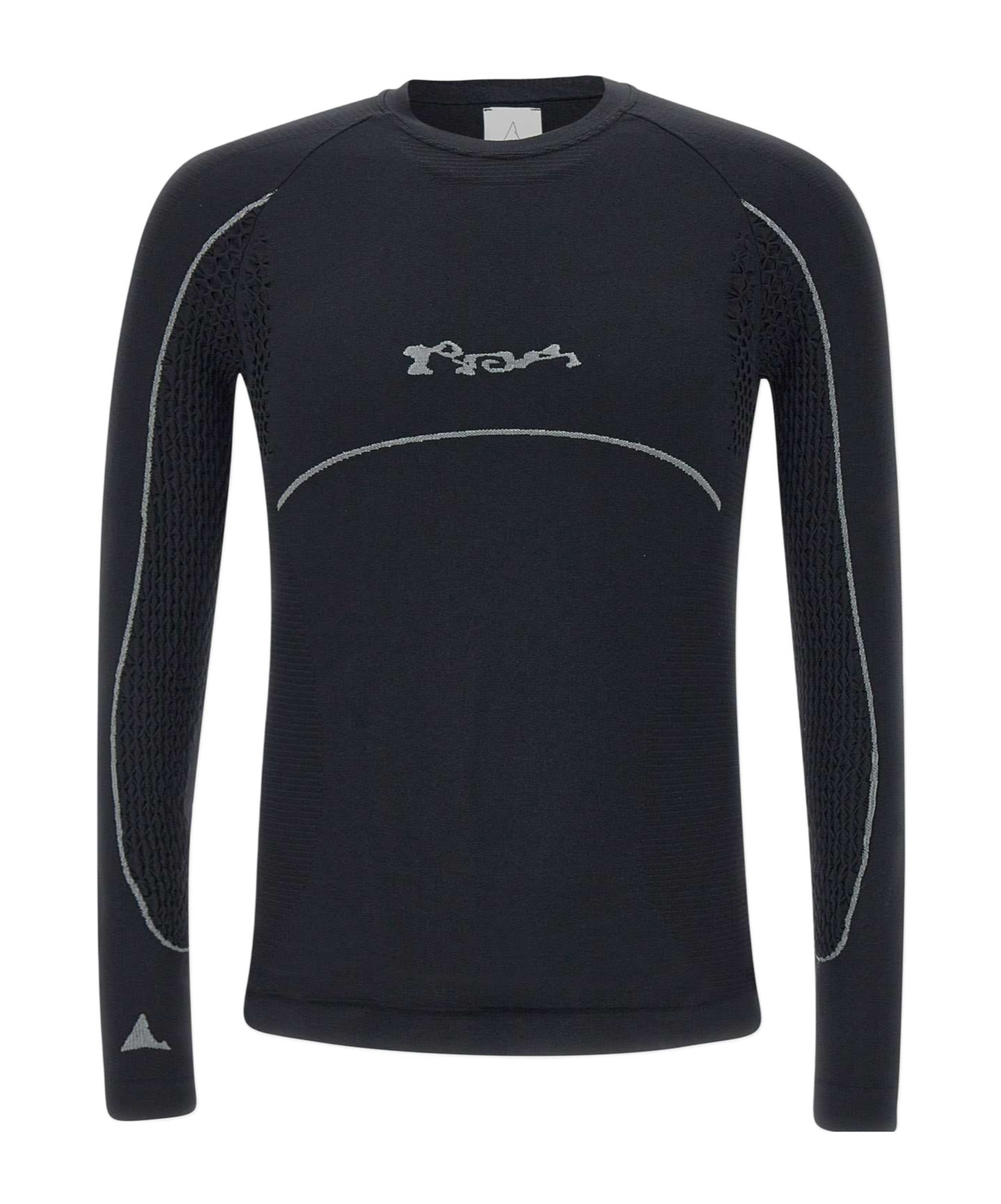 Roa T-shirt Stretch Fabric Textured Panels In Black