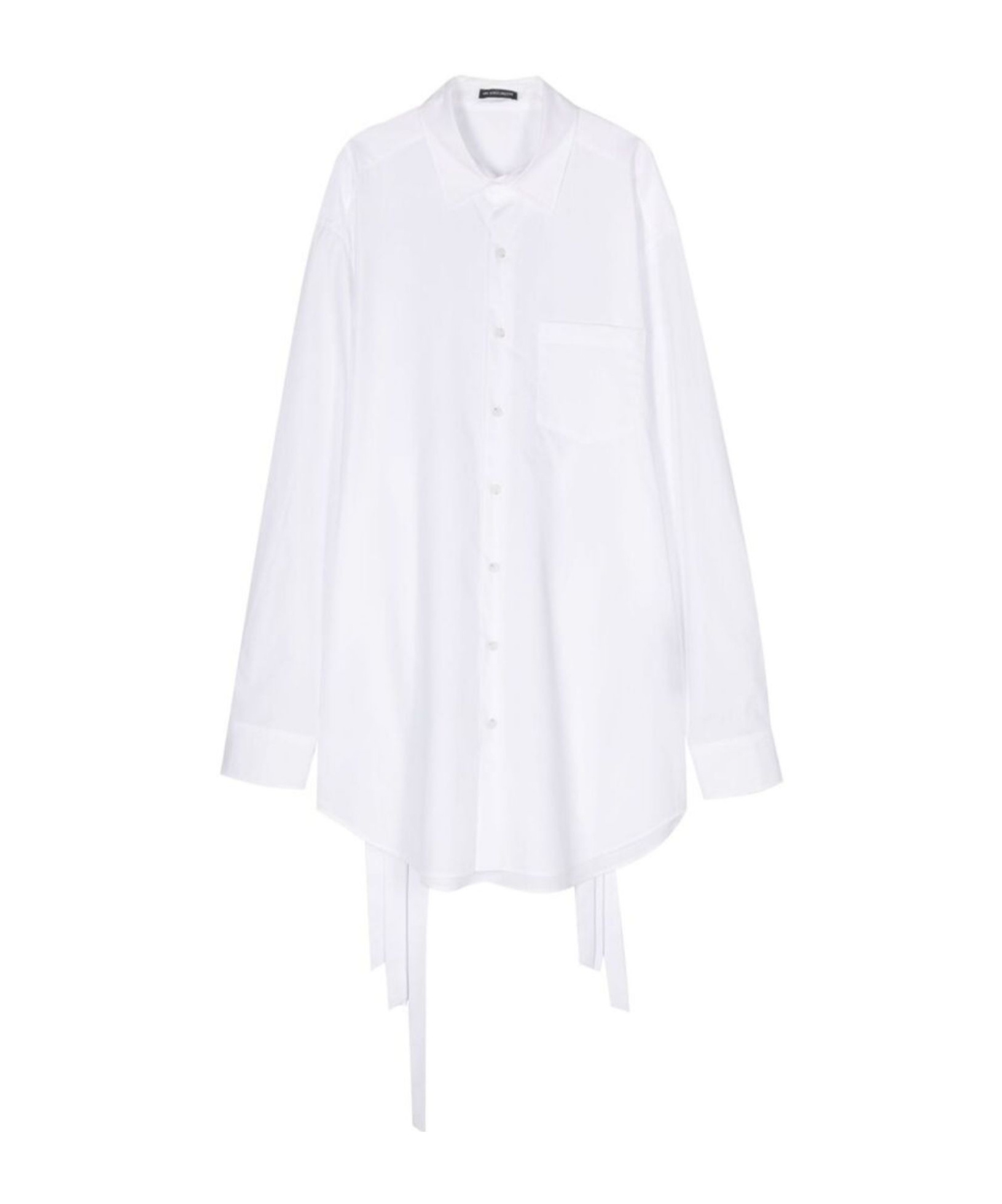 Ann Demeulemeester Adjustable-straps Poplin Shirt In White