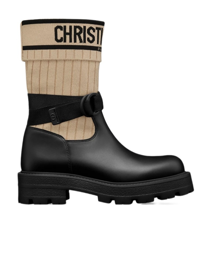 Dior D-major Ankle Boot In Black