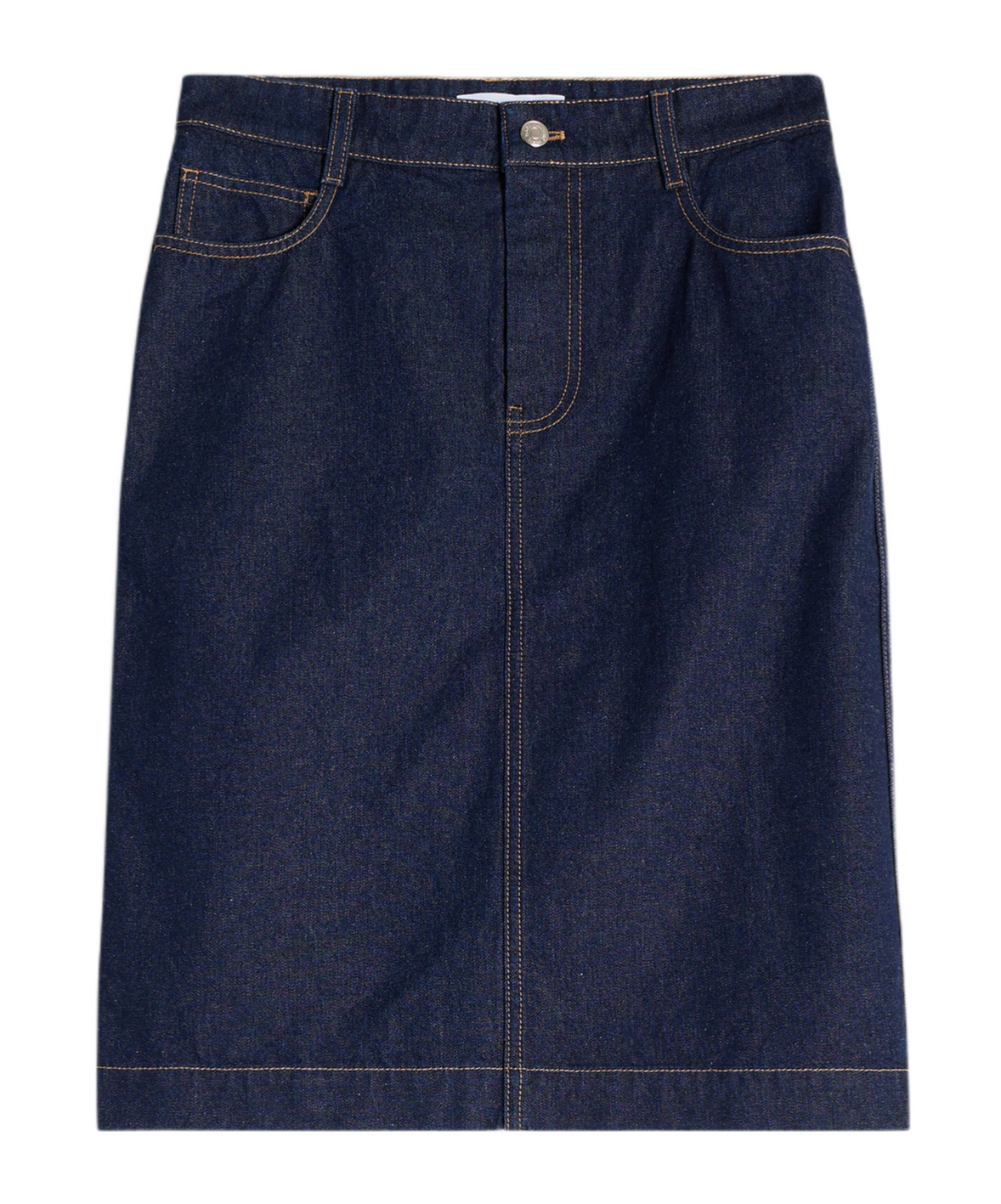 MAISON KITSUNÉ STRAIGHT DENIM SKIRT