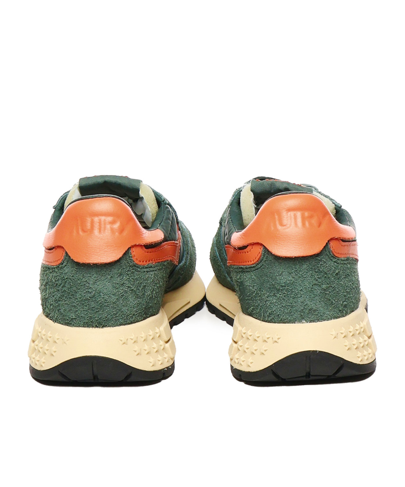 Autry Reelwind Low Green Sneakers With Logo In Green