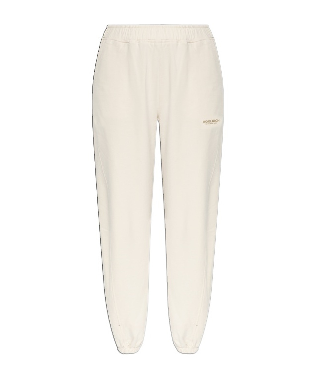 Woolrich Fleece Side-panel Track Pants In White