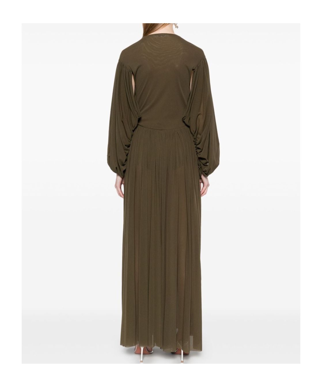 Philosophy Di Lorenzo Serafini V Neck Maxi Dress In Green
