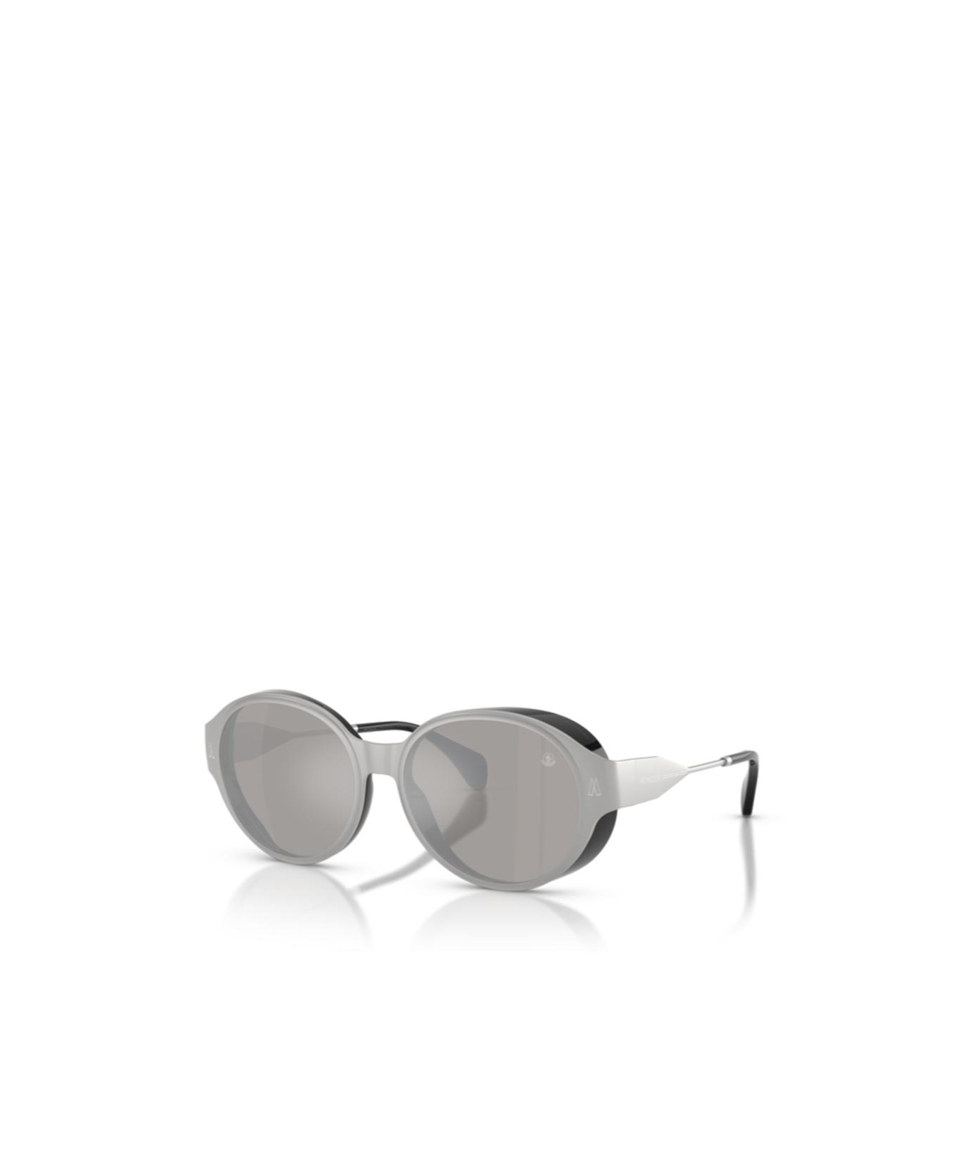 Moncler Oval-frame Sunglasses In Silver