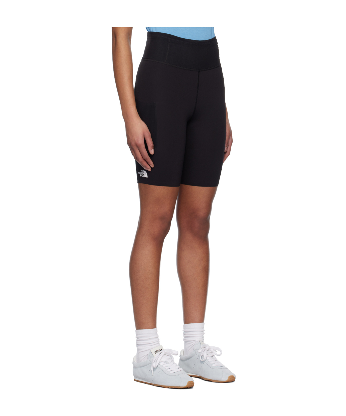 The North Face Black Ripida Tight Sport Shorts In Black