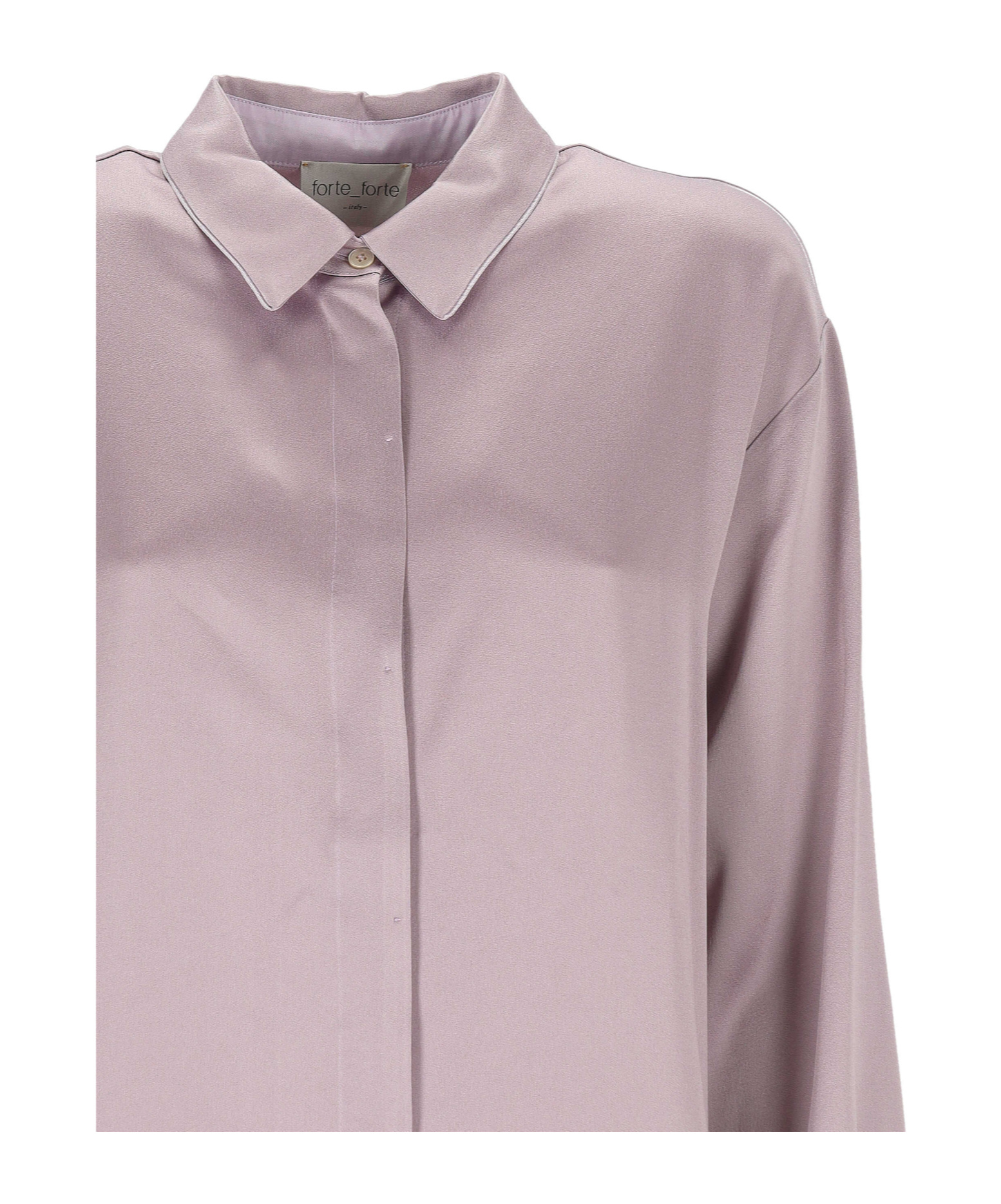 Forte Forte Classic Button-up Top In Pink