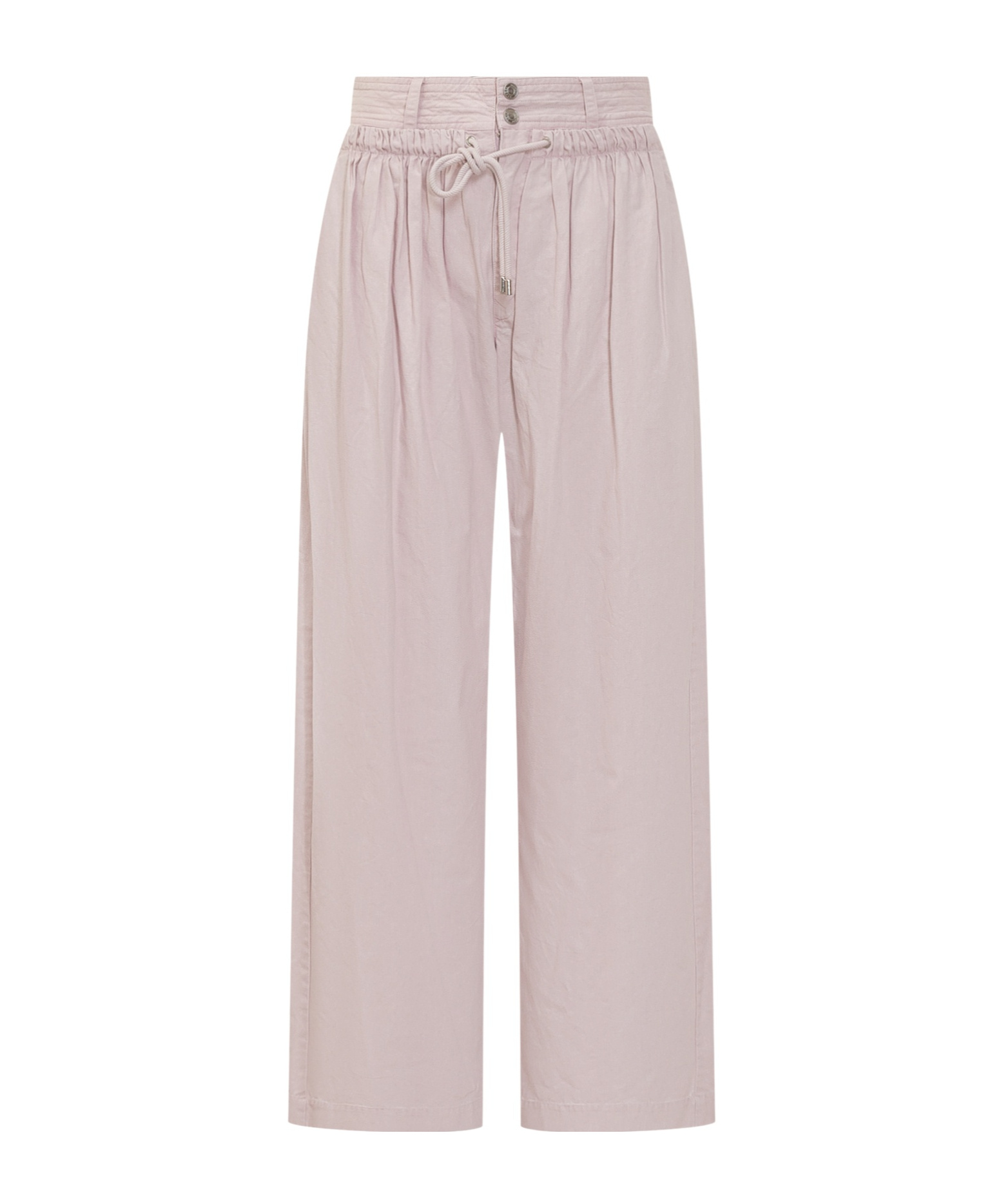 Isabel Marant Gathered Loose Fit Pants In Pink