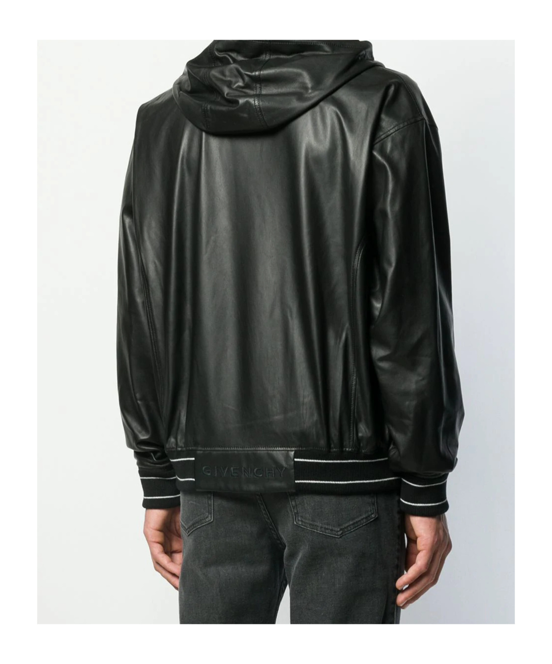 Givenchy Zippered Leather Jacket In Black