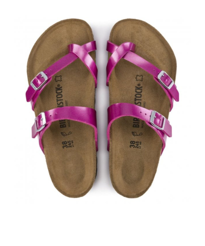 Birkenstock Round Head Slippers In Pink