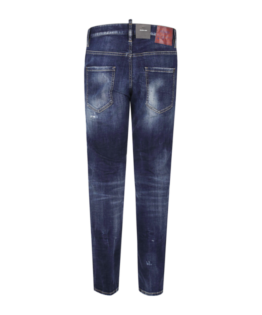 Dsquared2 Jeans With Belt Loops In Blue