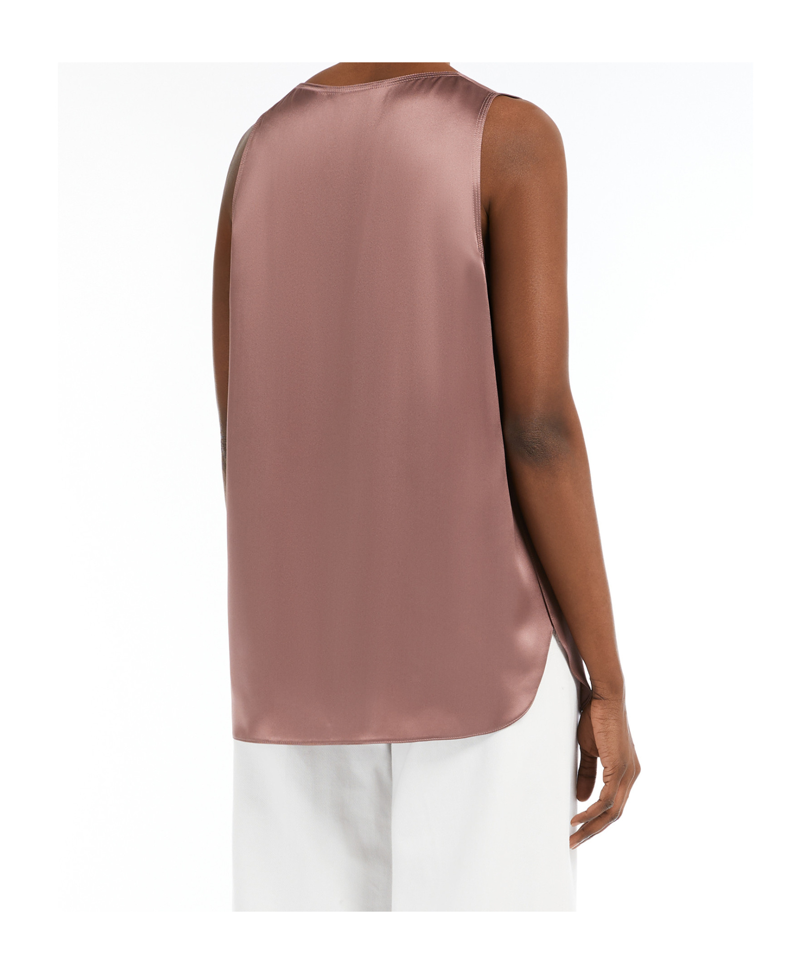 Max Mara Sleeveless Shirt In Pink