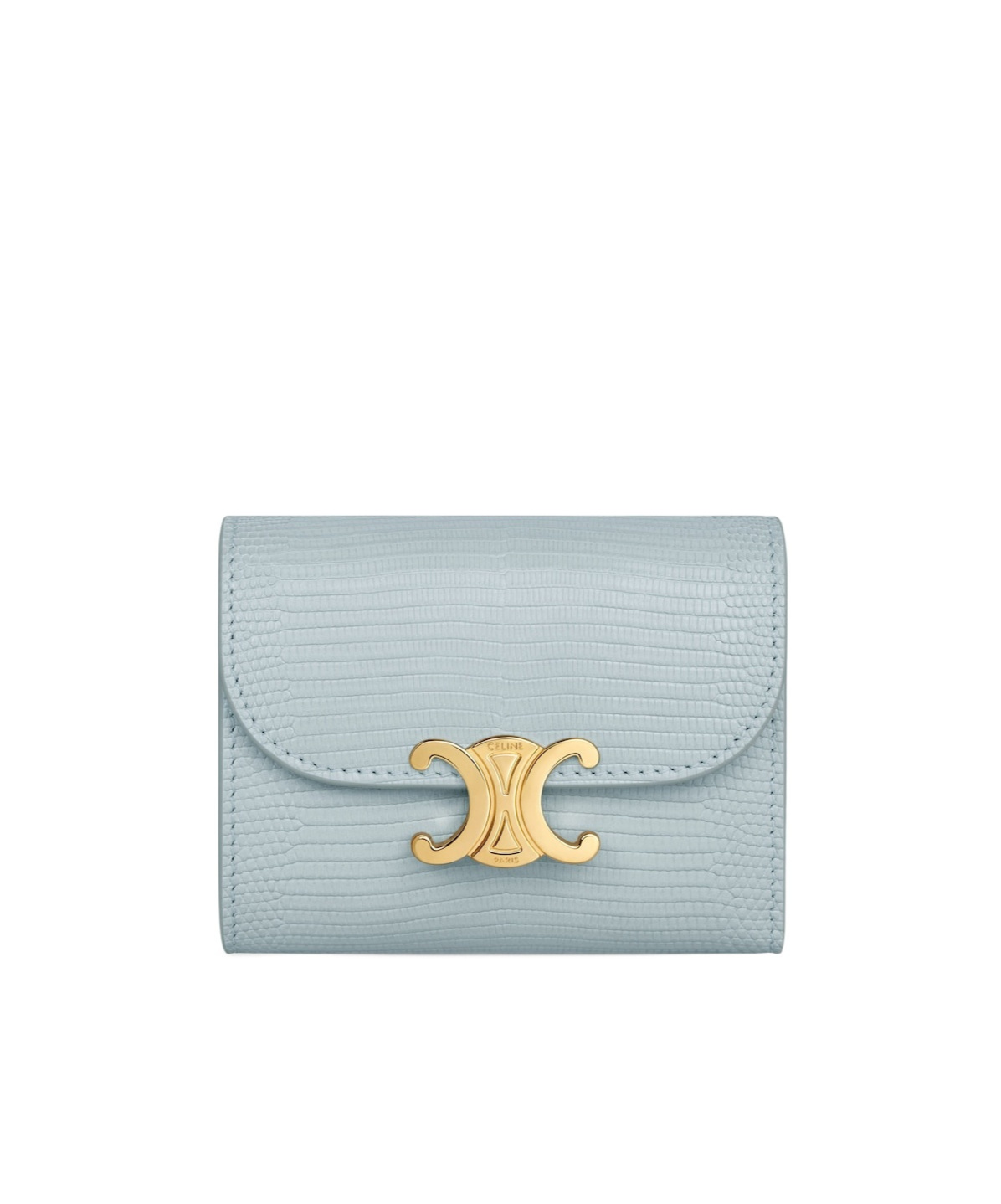 Celine Small Flip Wallet In Green