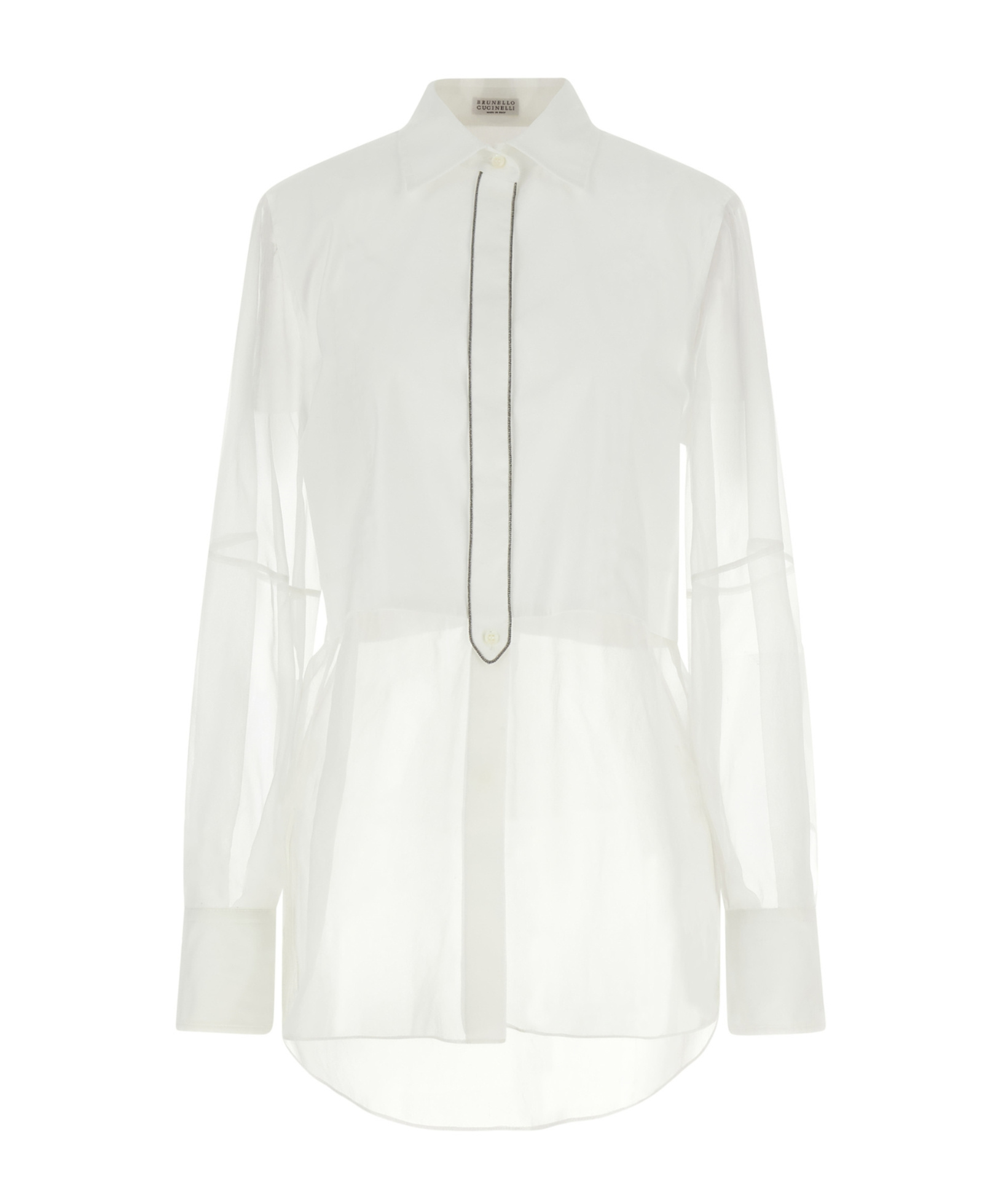 Brunello Cucinelli Layered Shirt Featuring Buttoned Cuffs In White