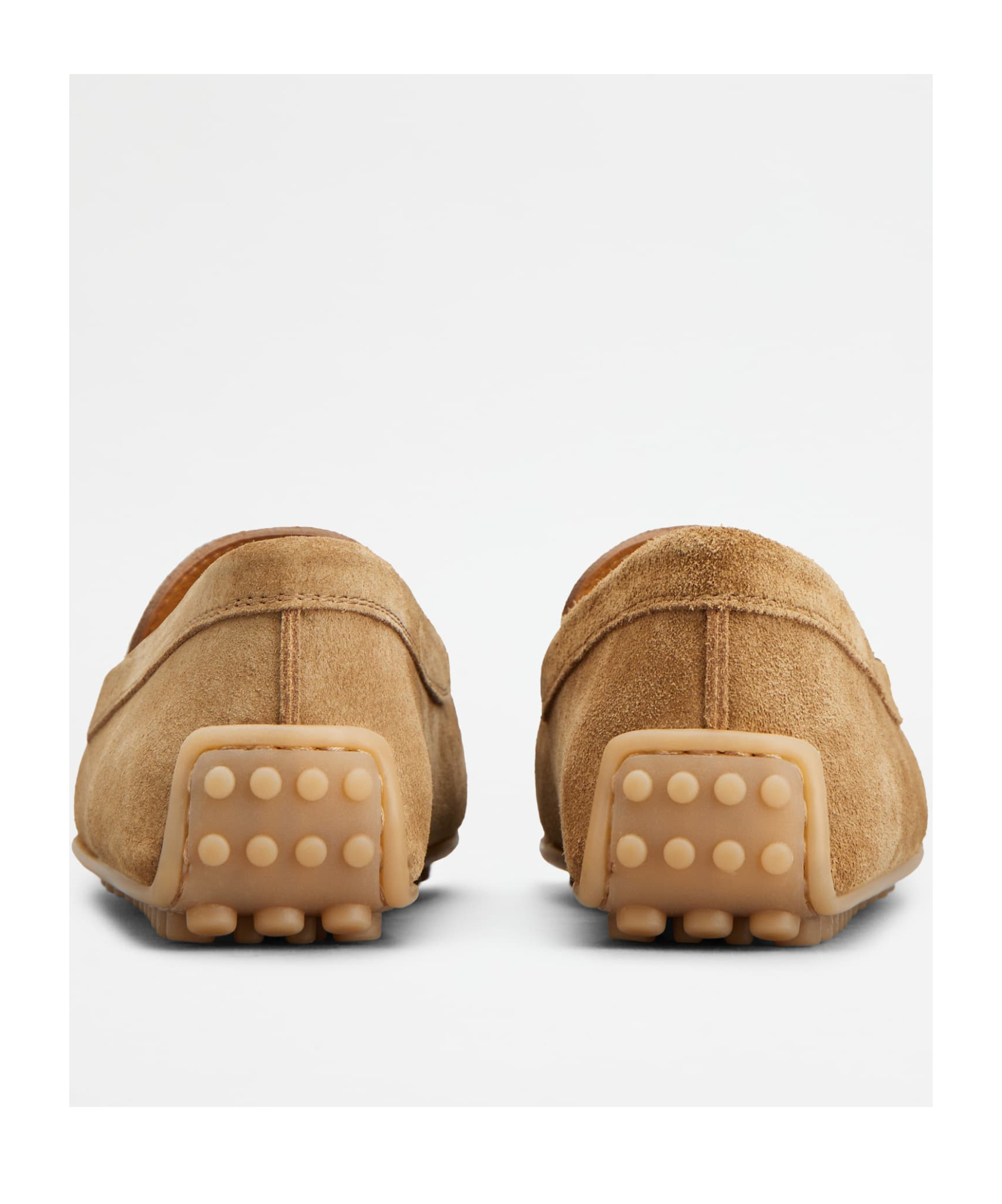 Tod's Logo-debossed Suede Loafers In Brown