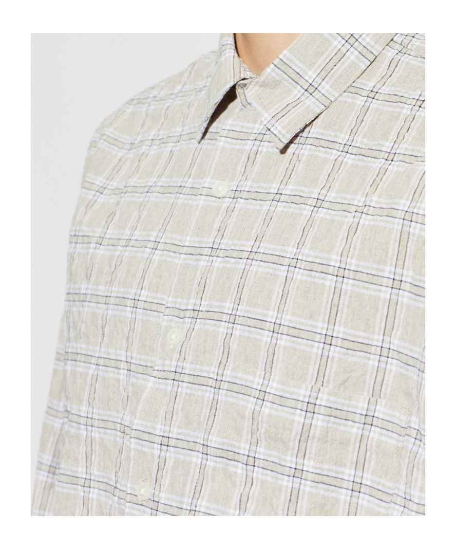 Samsoe & Samsoe Checked Shirt In White