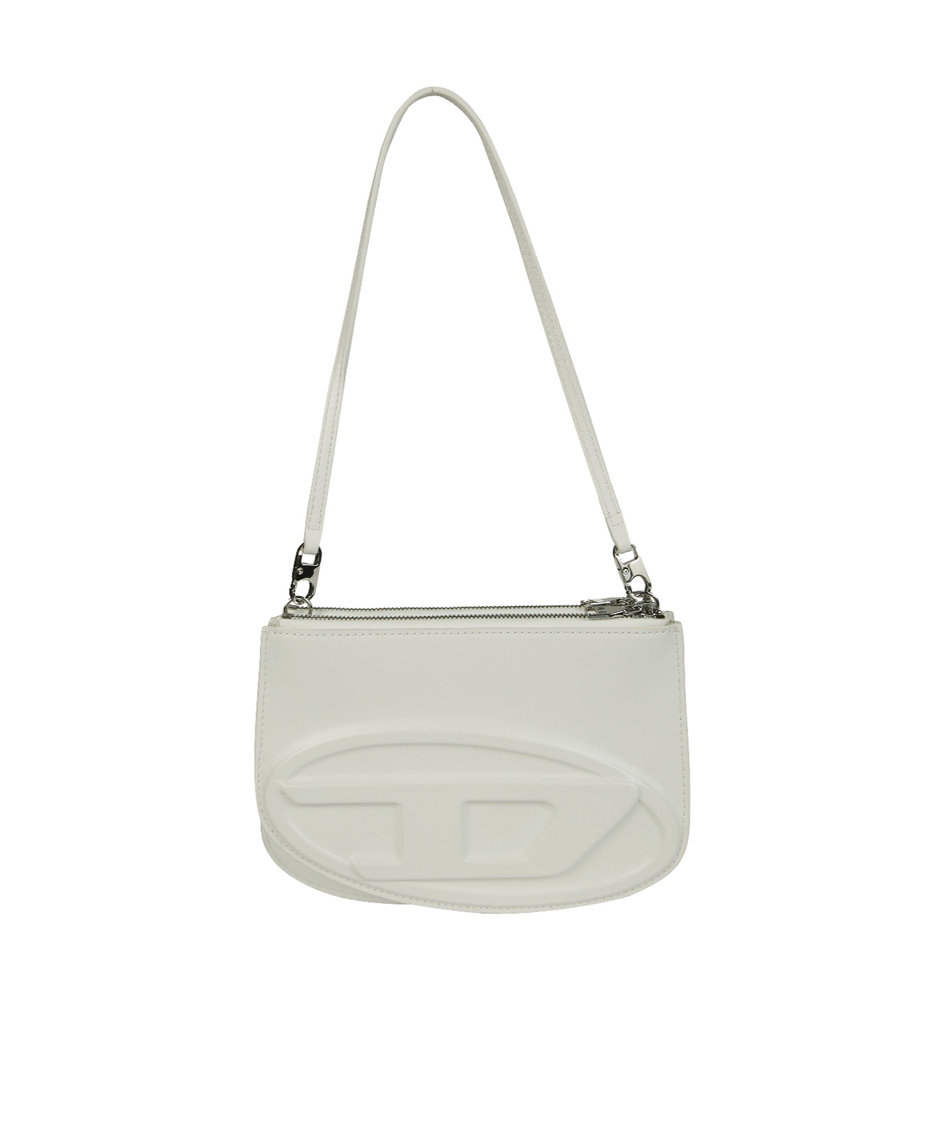 Diesel Adjustable Strap Shoulder Bag In White