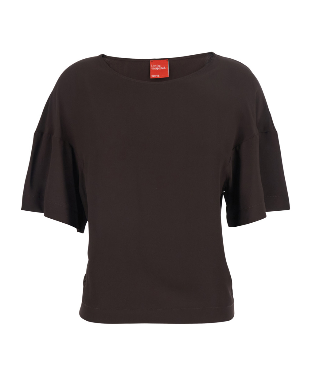 Merci Short-sleeved T-shirt In Brown
