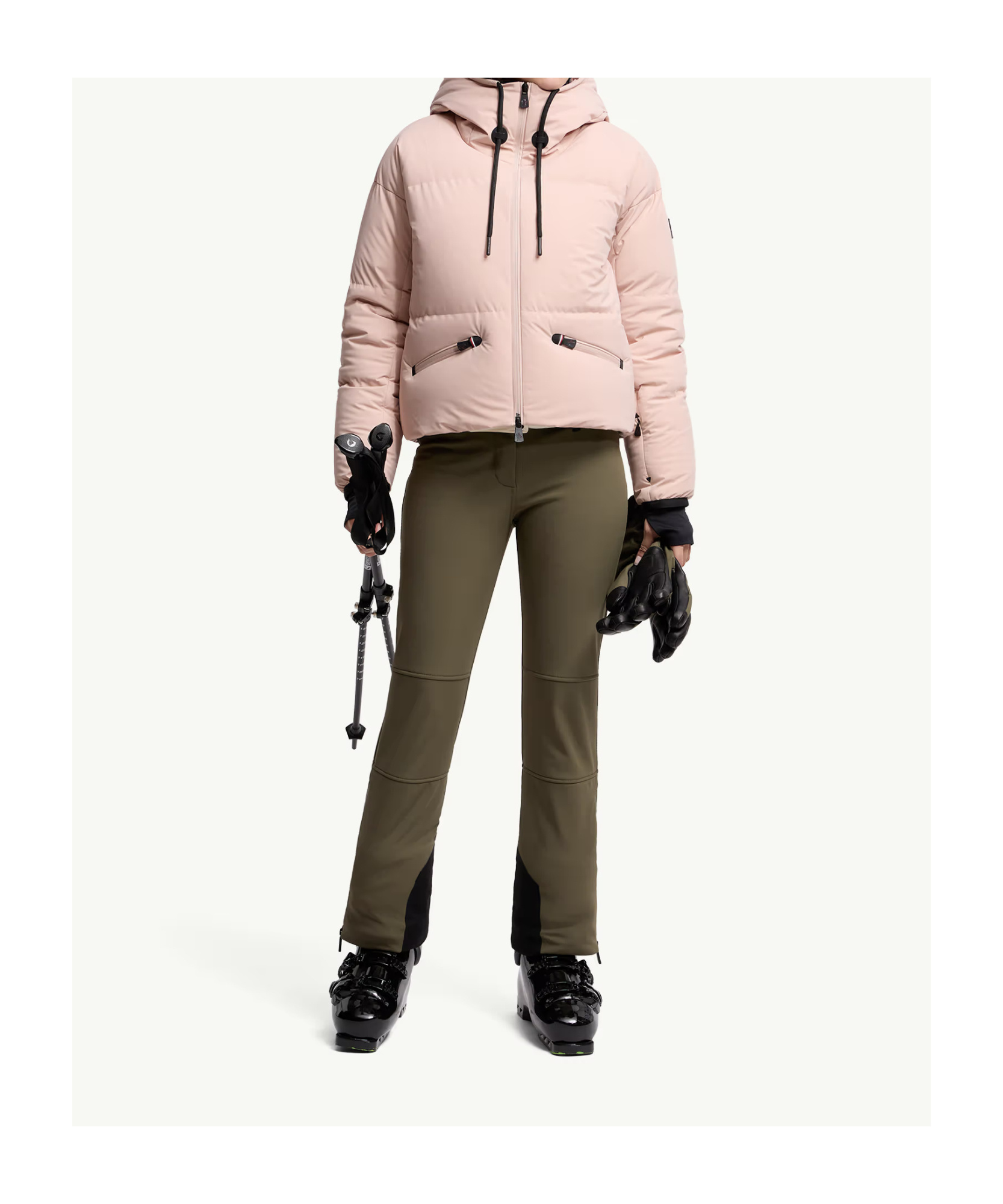 Moncler Allesaz Hooded Down Ski Jacket In Pink